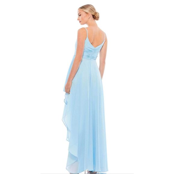 MAC DUGGAL Women's Ieena Sleeveless Asymmetrical Gown size 8 - Picture 2 of 11